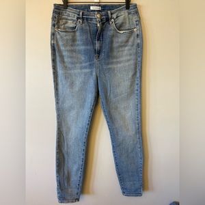 Good American Good Waist Super High Rise Skinny Jeans Plus Size 16